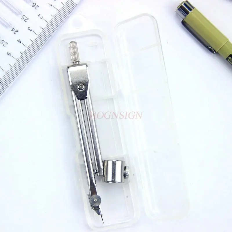 1pcs Multi functional metal stainless steel drawing tool for students with a clamp needle tube pen