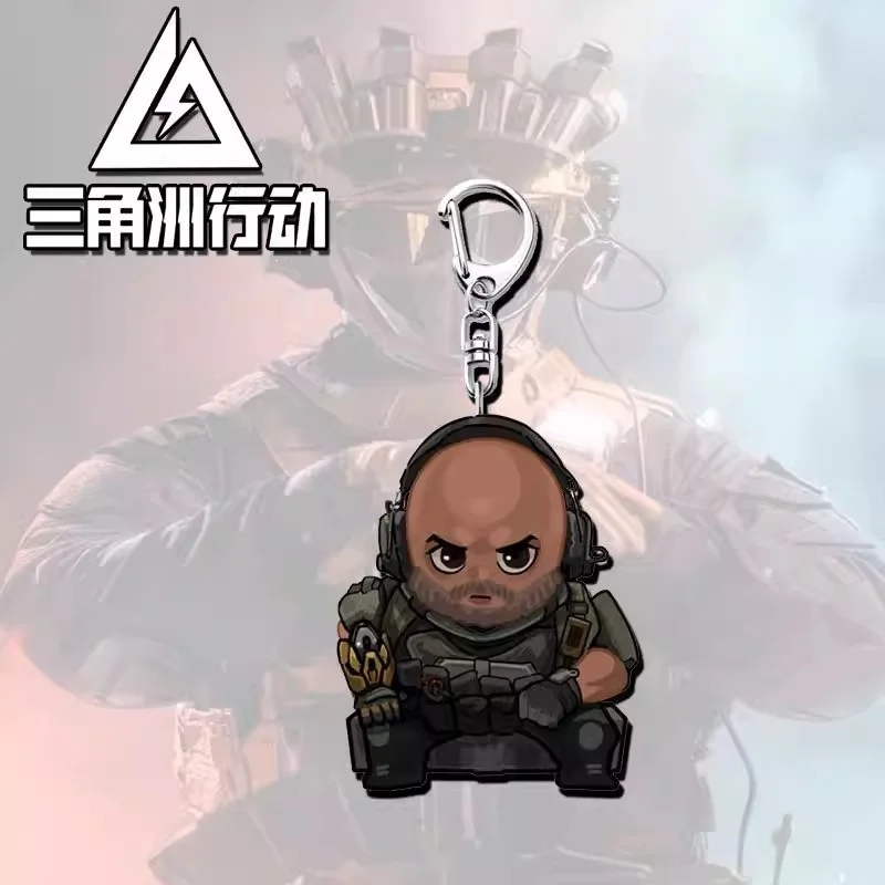 Game Delta Force Acrylic standing sign board Hackclaw Vyron Kai Stand Plate Prop Decor Cartoons Gift Option Q Version 10cm