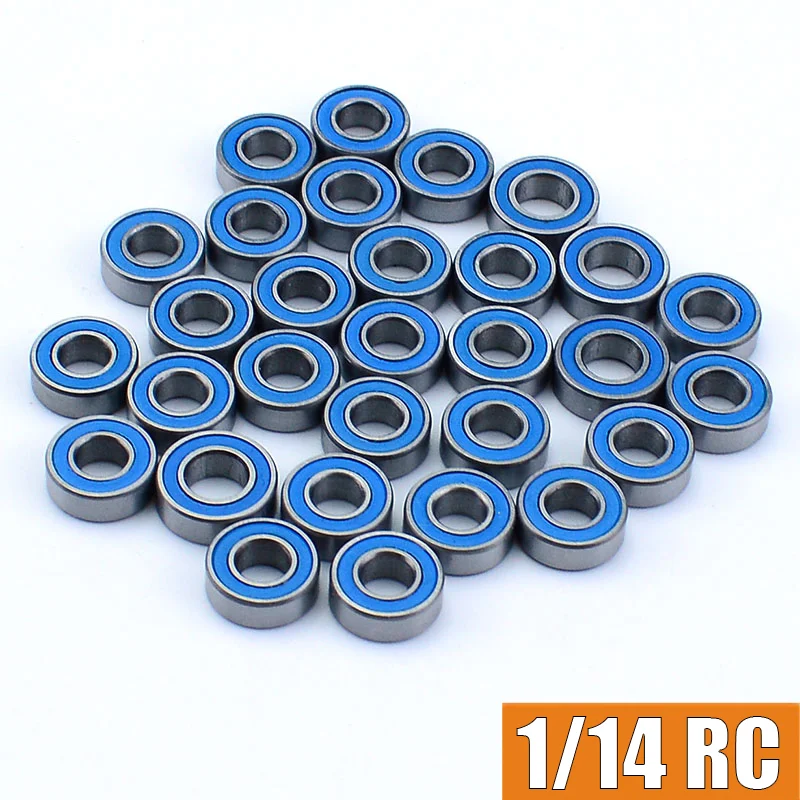 RC-Truck 30-teiliges Metall-Simulationslager-Set 6x12x4mm 5x11x4mm für 1/14 Tamiya SCANIA 770S VOLVO Blaue Lagerteile
