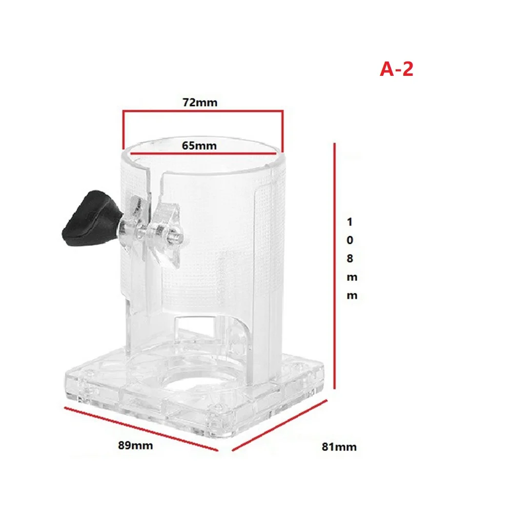 Transparent Plastic Trimming Machine Base 3700 Woodworking Electric Trimmer Machine Accessories Power Tool Parts Router Base