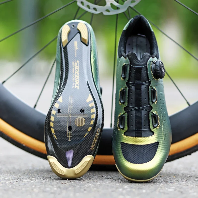 Sidebike Carbon Road Cycling Shoes Men Speed Compatible with SPD Self-locking Riding sneaker