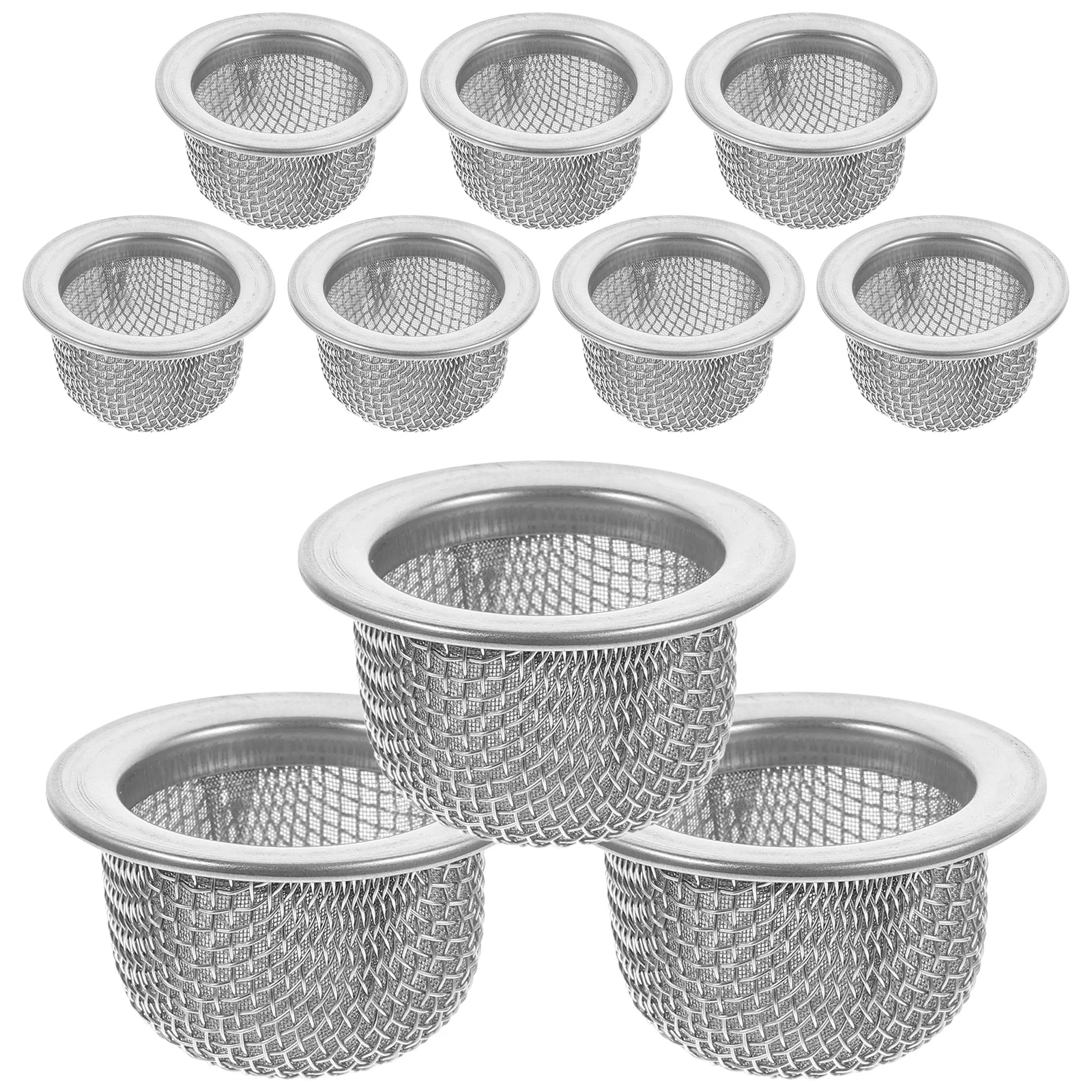 

10 Pcs Cocktail Mesh Bartending Tool Ice Strainer Metal Tea Drink Strainers Stainless Steel Bartender Filter Cold