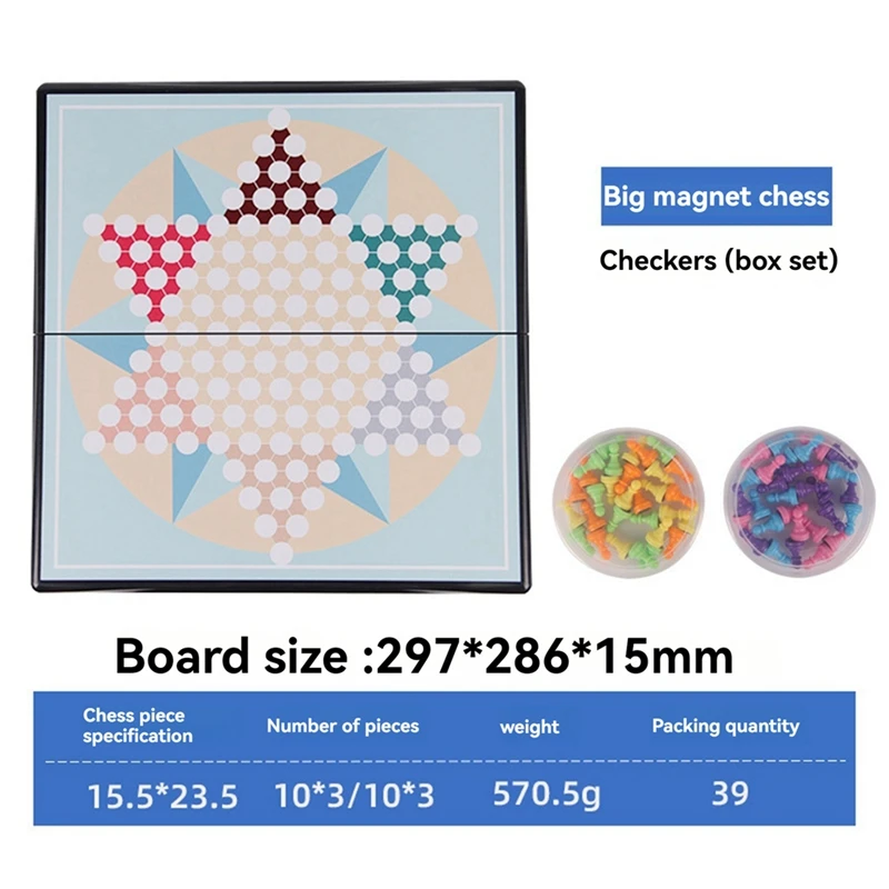 Magnetische Dame 2-in-1 Multifunktionales Schachbrett Multifunktionales Lernspielzeug