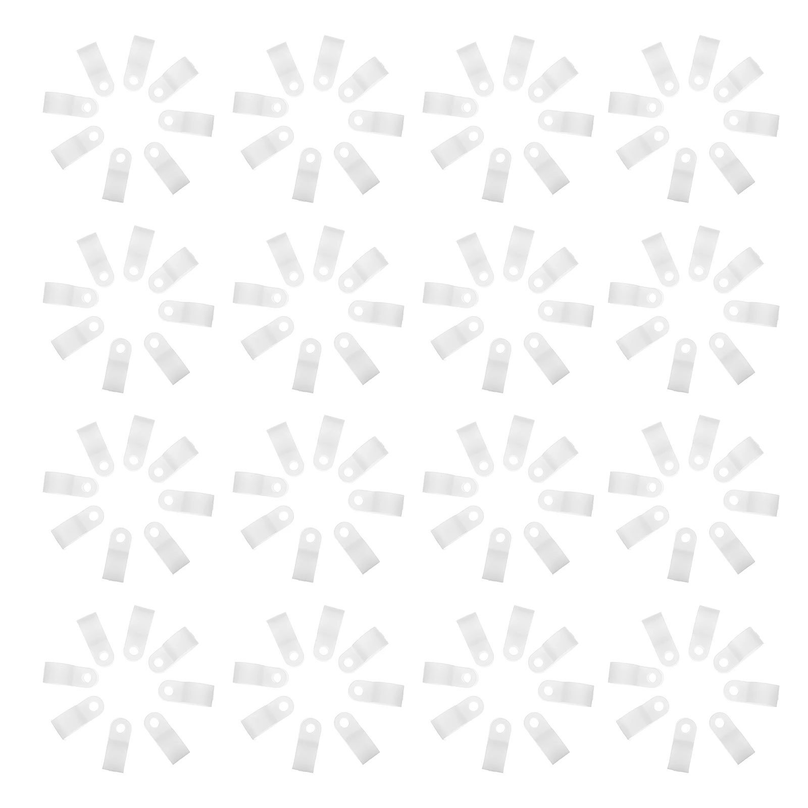 

200Pcs R-Type Cable Clamps Rope Light Clips Strong Plastic Mounting Clips Quick Install for Indoor Outdoor Cable Management Wire