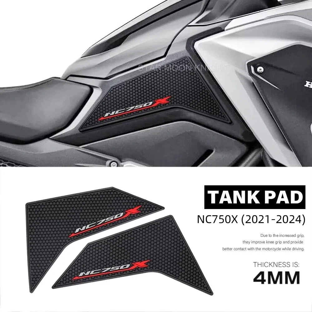 ホンダ-nc750x-nc-750-x-2021-2024-用-バイク-タンクパッド-サイド-燃料タンク-パッド-プロテクター-ステッカー-デカール-ガス-ニーグリップ-トラクションパッド