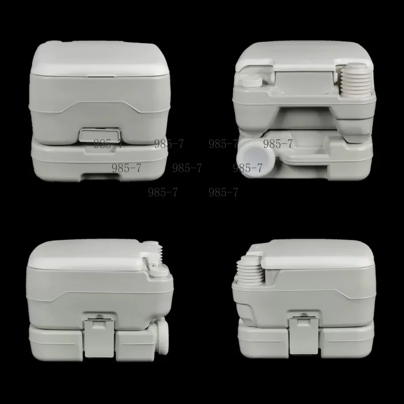 Odor Proof 20L Mobile Portable Toilet, Water Saving Design for Camping Boat Outdoor Use