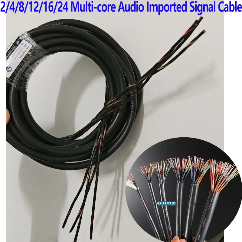 2/4/8/12/16/24 Multi-core Audio Imported Signal Cable with  stage performances, evening shows, recording studiosengineering inst