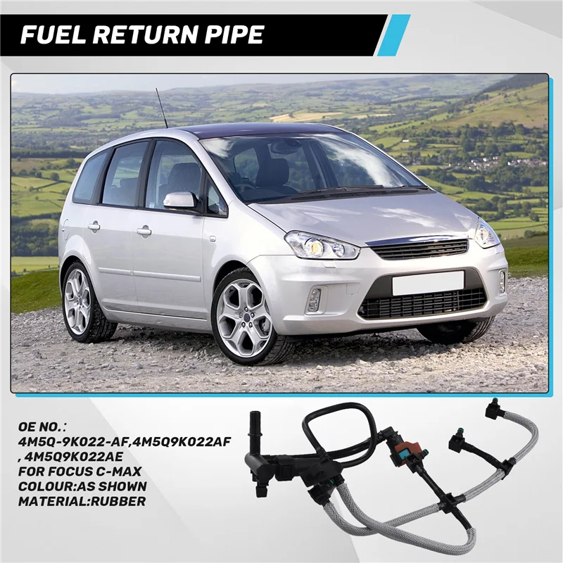Superior-ทนทาน 4M5Q-9K022-AF การใช้หัวฉีดล้นท่อสําหรับ Ford FOCUS C-MAX ดีเซลเครื่องยนต์
