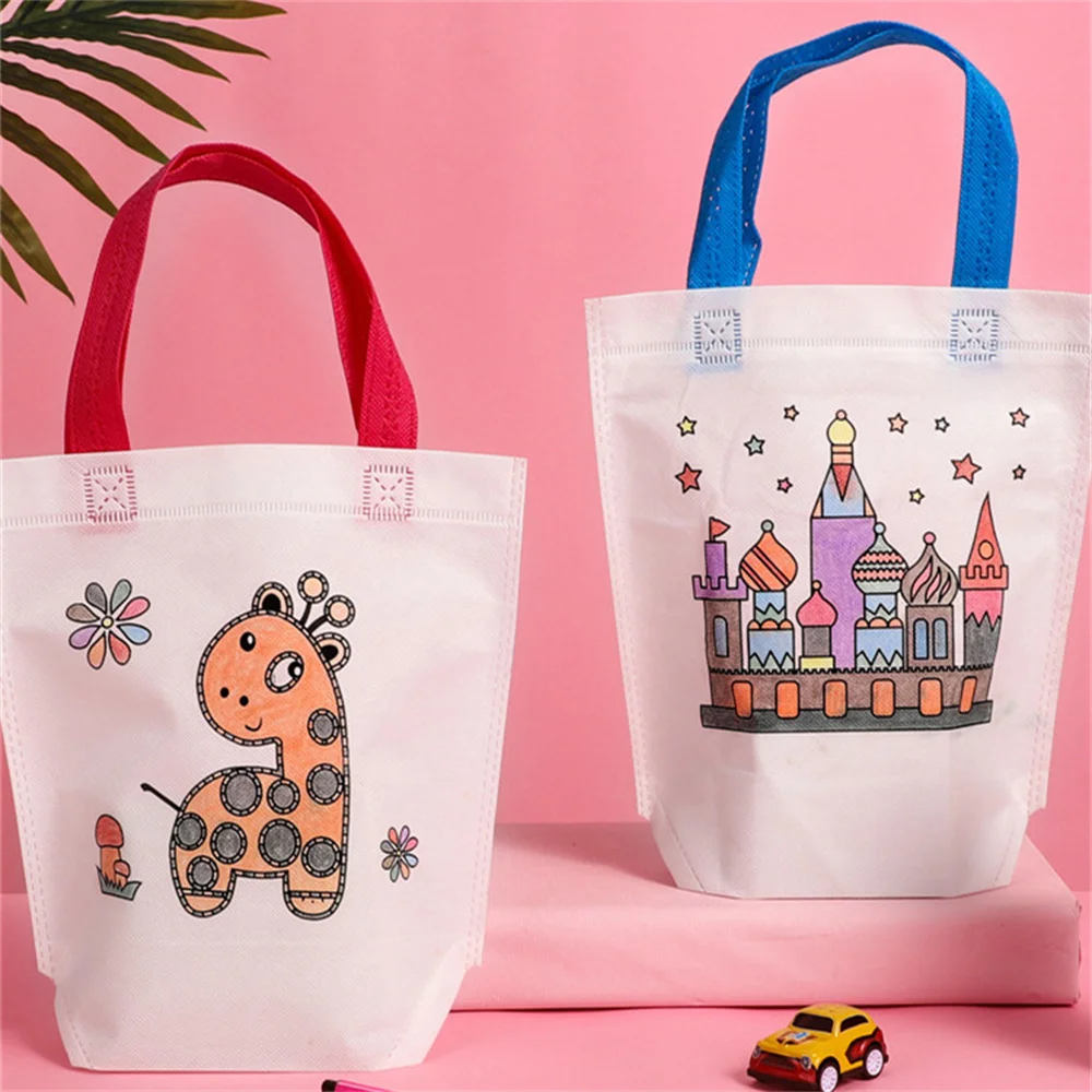 Borsa a mano con motivo a coccinella ape Tote da donna Casual con stampa Graffiti carina borsa a tracolla portatile semplice ad alta capacità