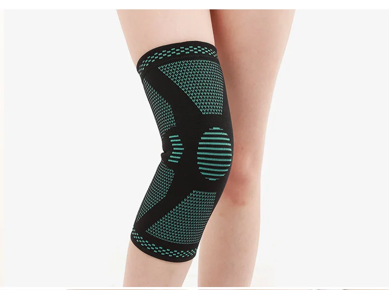 Dropshipping Sport Gebreide Compressie Knie Mouw Antislip Schede Hardloopsport Kniebeschermer