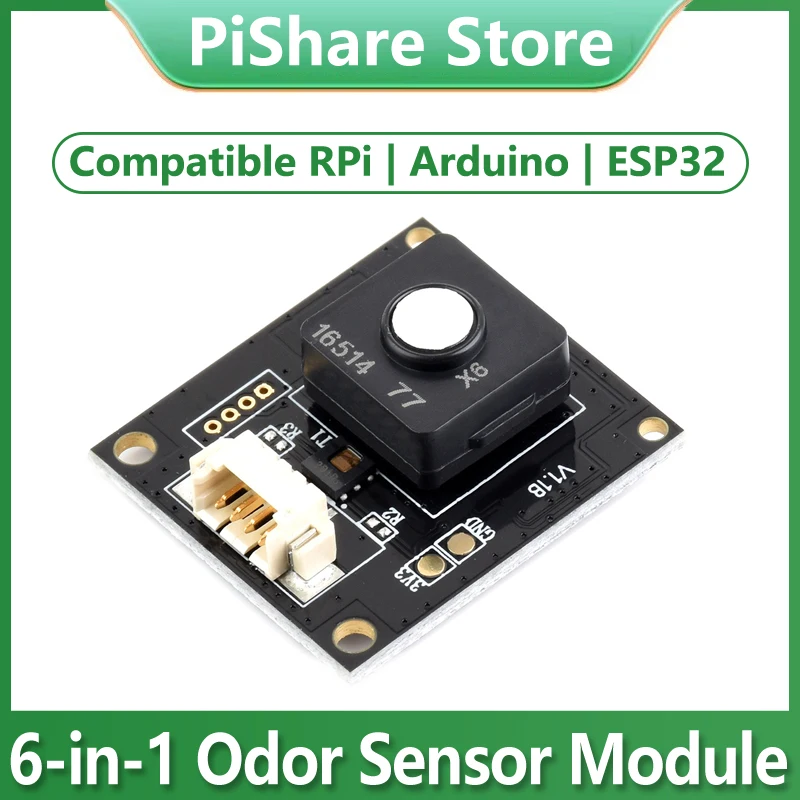 Raspberry Pi Environment X6 Sensor 6-in-1 Odor Sensor Module UART Serial Port For Arduino ESP32