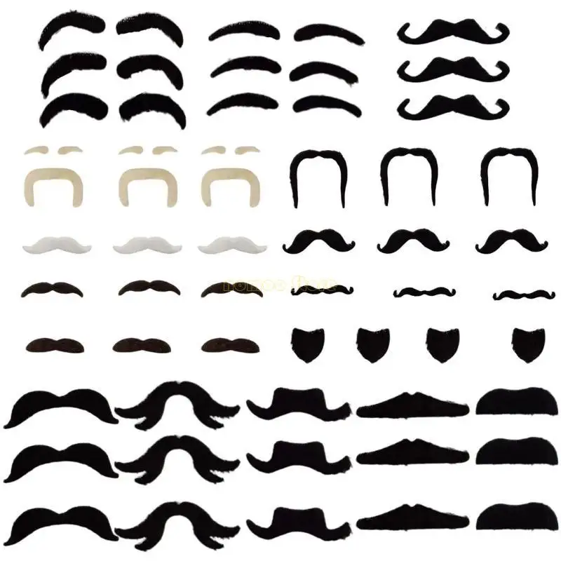 31BF Neuheit gefälschte Schnurrbärte, Schnurrbartpartei, selbstklebende Schnurtsbardschache