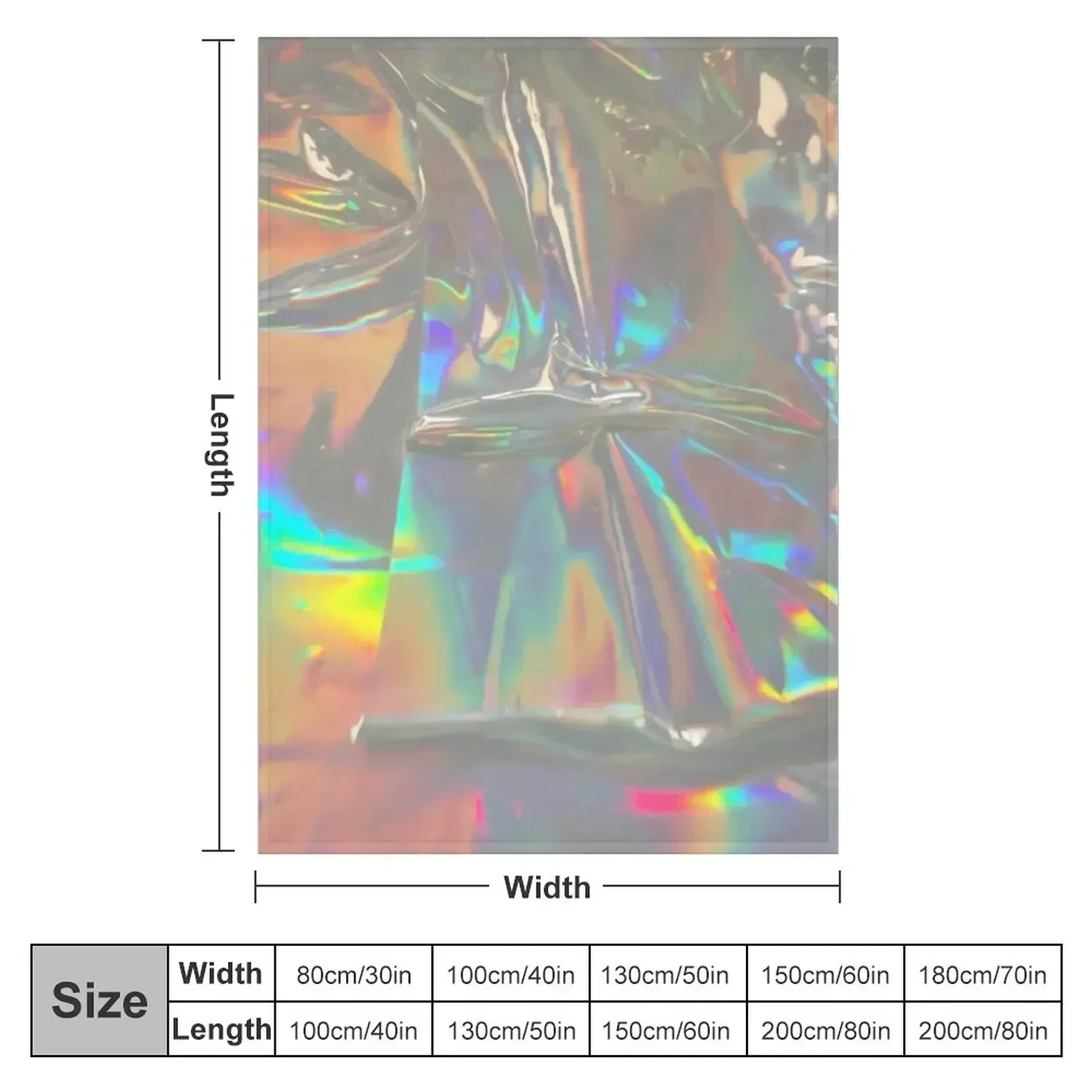 Holographic Whisper Throw Blanket couch cozy soft plush fuzzy picnic outdoor blanket
