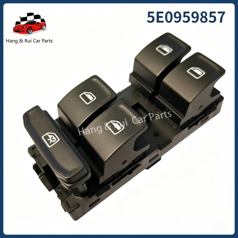 5E0959857 Master Power Window Switch Button Panel for Skoda Octavia III Combi 2012 2013 2014 2015 2016 2017 2018 2019 2020 OEM
