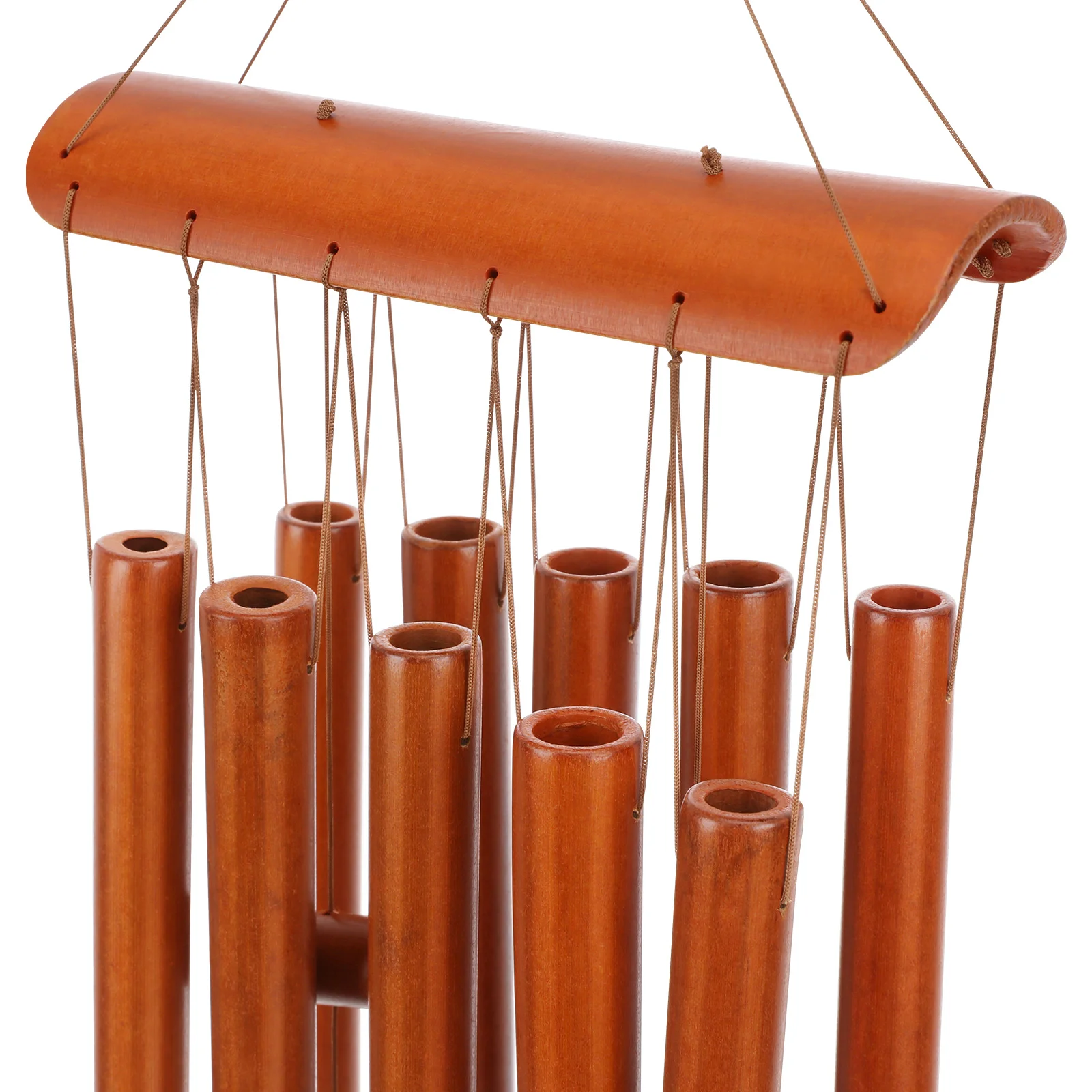 Wind Chime Bamboo Windchimes Outdoors 10-Tube Wood Bamboo Wind Chime Multi-Tube Music Wind Chime Small Decorative Pendant Yard