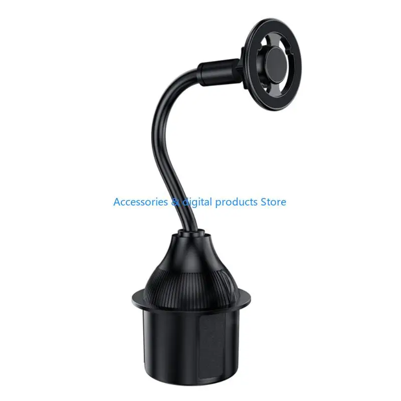 Suporte magnético para bebida 77JD com pescoço ganso ajustável e cabeça magnética