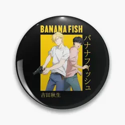 Banana Fish Ash Lynx Eiji Okumura Card A Soft Button Pin Hat spilla da bavero Decor gioielli vestiti creativi spilla distintivo donne carine