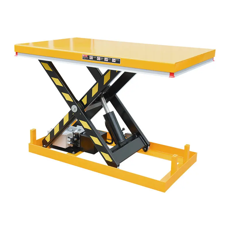 LMM fixed scissor platform truck electric lifting hydraulic small unloading platform 1 ton 2 tons 4 tons
