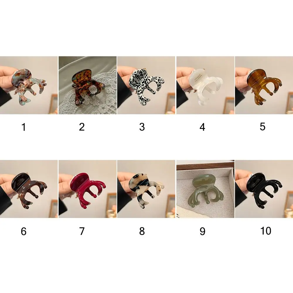 Fashion French Hair Claw Clips Acetate Elegant High Ponytail Holders Retro Crab Shark Clip for Women Girls