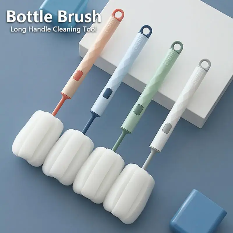 Removable Sponge Cup Bottle Brush Household Cleaning Brush For Clean Glasses Bottle Coffe Tea Cup Mug Washing Cleaning Tools