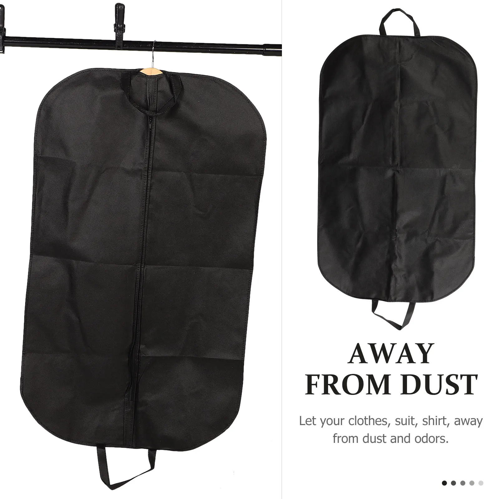 

Extra Long Garment Bag Cover For Dust Odor Protection Closet Storage Business Travel Hanging Clothes Protector Foldable Suit