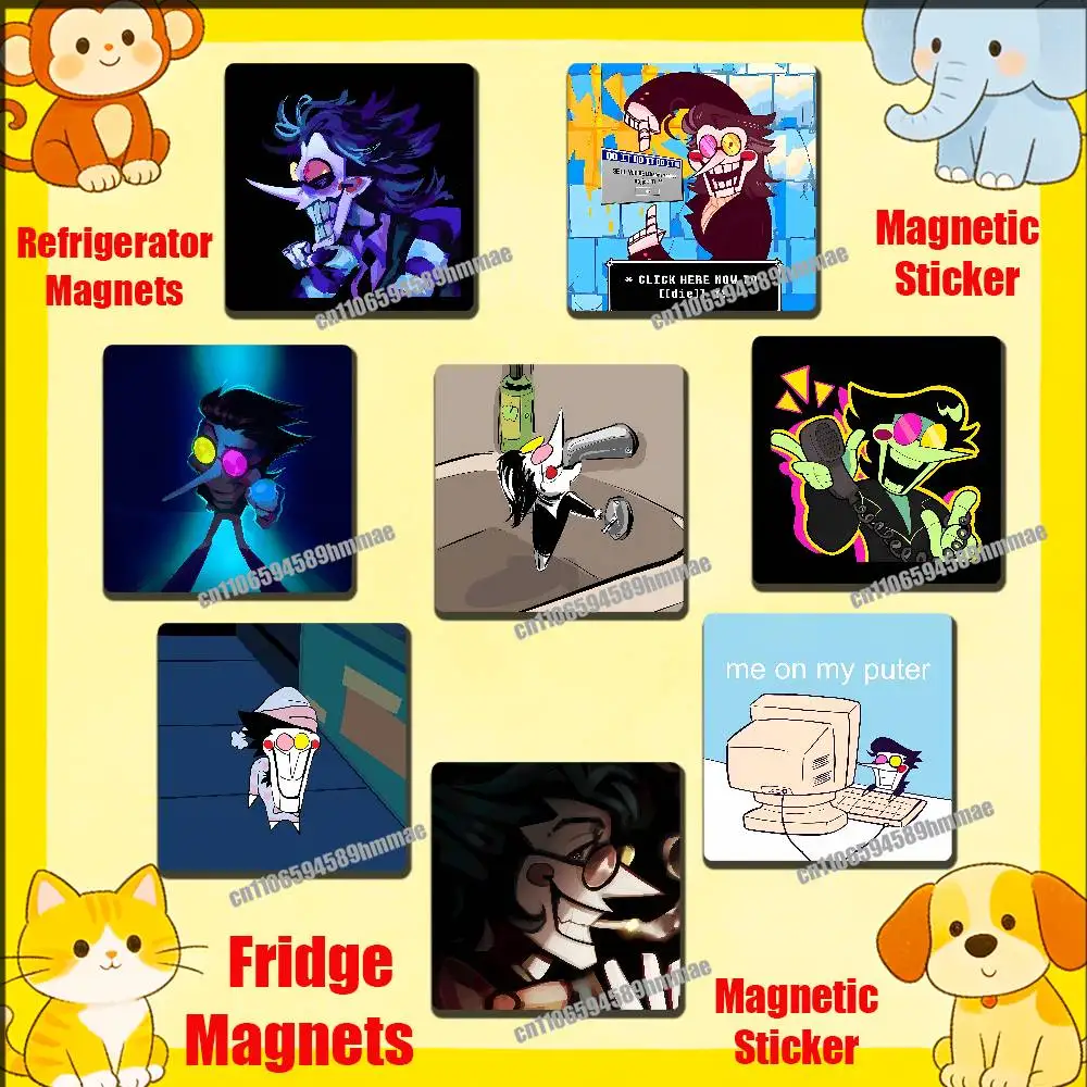 

For Spamton Will Buy Your Soul For Free Fridge Freezer Refrigerator Magnets Metal Cabinet Magnetic Sticker Cover Home