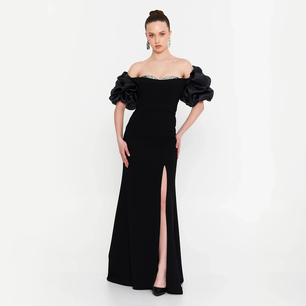 

Dream Classic Elegant Evening Dress Jersey for Floor-Length Off the Shoulder Prom Dress Mermaid Vestidos De Fiesta Customized