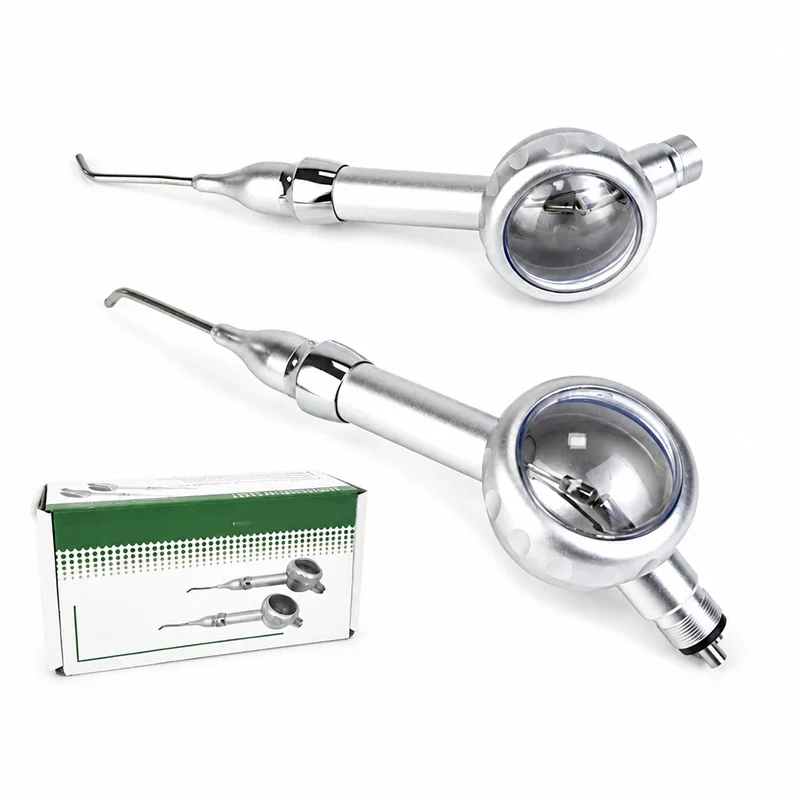 Autoclavable Dental Air Polisher Air Prophy Unit Aluminum Alloy Anti-Backflow Chamber Teeth Stain Removal Dental Handpiece