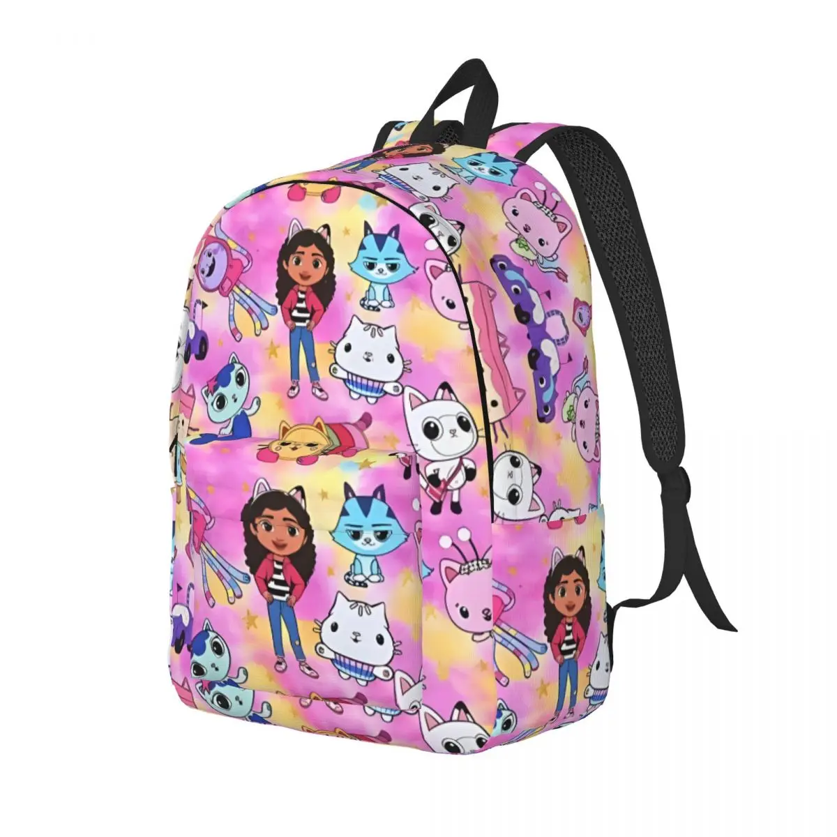 Gabbys Cartoon Dollhouses Printed Lightweight Casual Schoolbag For School, Outdoor, Shopping, Office 15.7in 17.7in