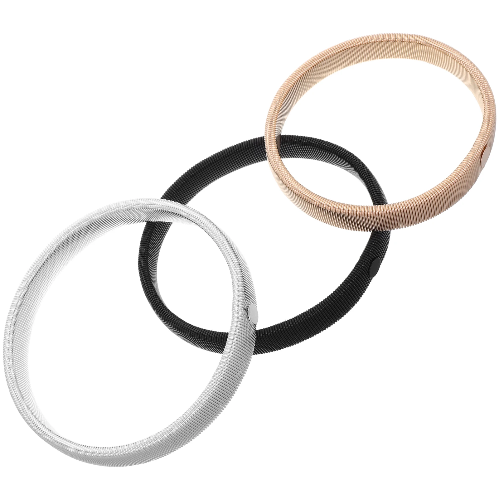 

Men's Metal Spring Bracelets Adjustable Shirt Sleeve Holders Anti Slip Arm Garters Vintage Cuff Bangle Wristband for Sports