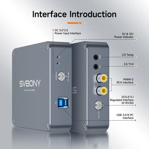 Imagen 2 del producto Svbony SV241 Pro Astro controlador de potencia USB3.0 + DC tipo C ASCOM telescopio astronómico fotografía gestión de energía Boxi