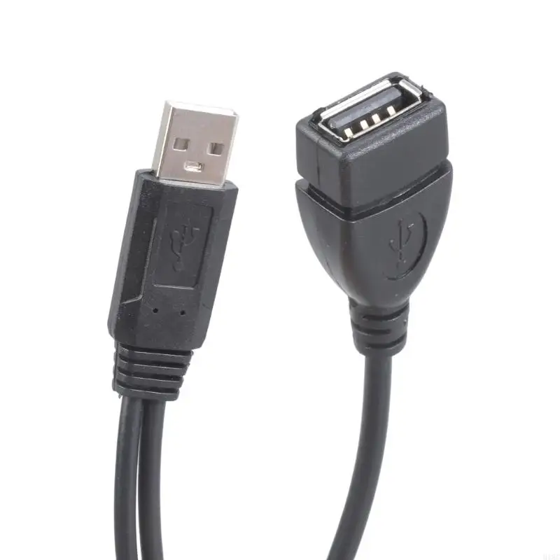 918C USB 2.0 رجل لمضاعفة USB أنثى y شاحن الشاحن سلك الطاقة 32 سم