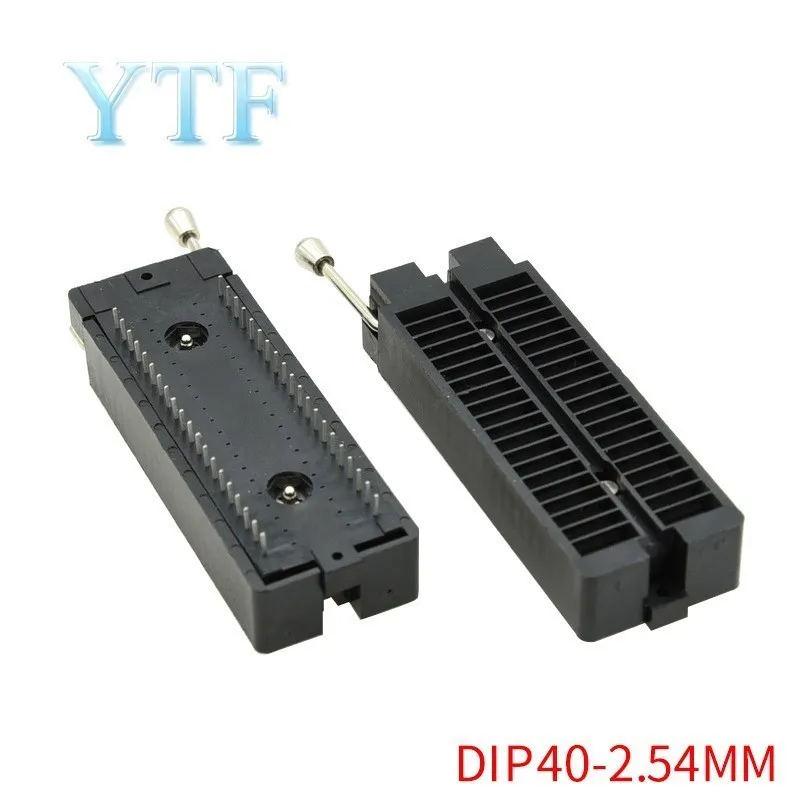  24P 28P 32P 40P 48P 2.54mm IC locking base single chip microcomputer chip test base wide narrow high temperature resistant