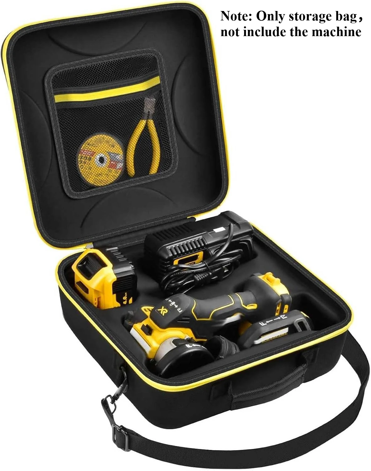 (حقيبة فقط) حقيبة حمل متوافقة مع أداة قطع DEWALT Grinder 20V MAX 3 في 1 بدون فرش DCS438B، حقيبة تخزين للشاحن