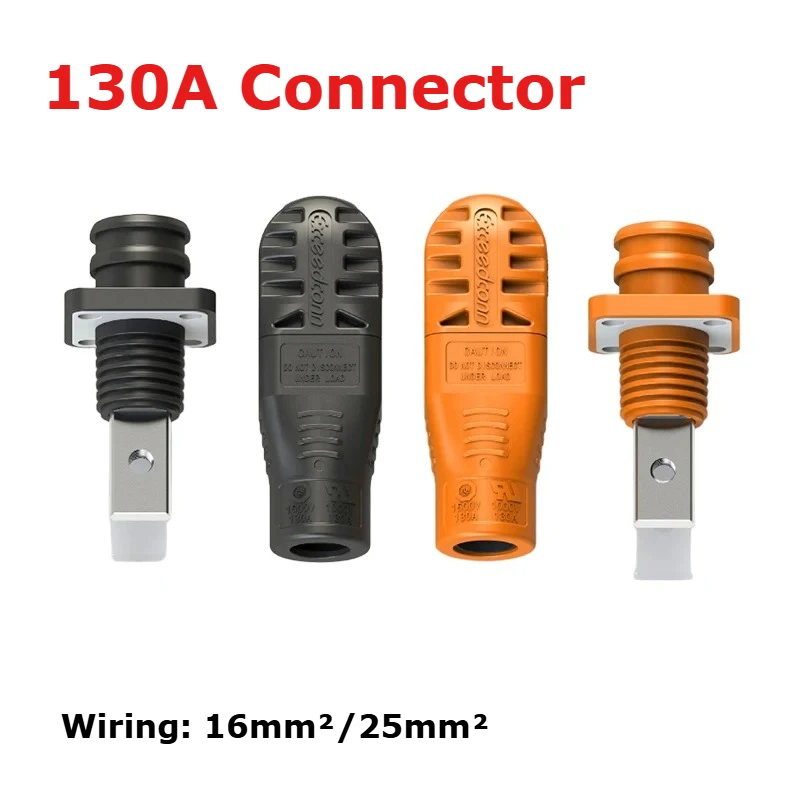 130A Energy Storage Cabinet Connector For New Energy Applications High-Current Through Wall Terminal Lithium Battery Connectors