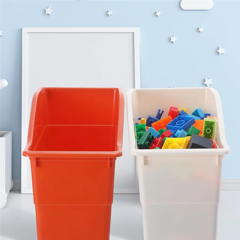 HJ-6 Pcs Book Box Connected Storage Box Book Storage Box For Book Folder Magazine File Rack Interlocking Office Classroom