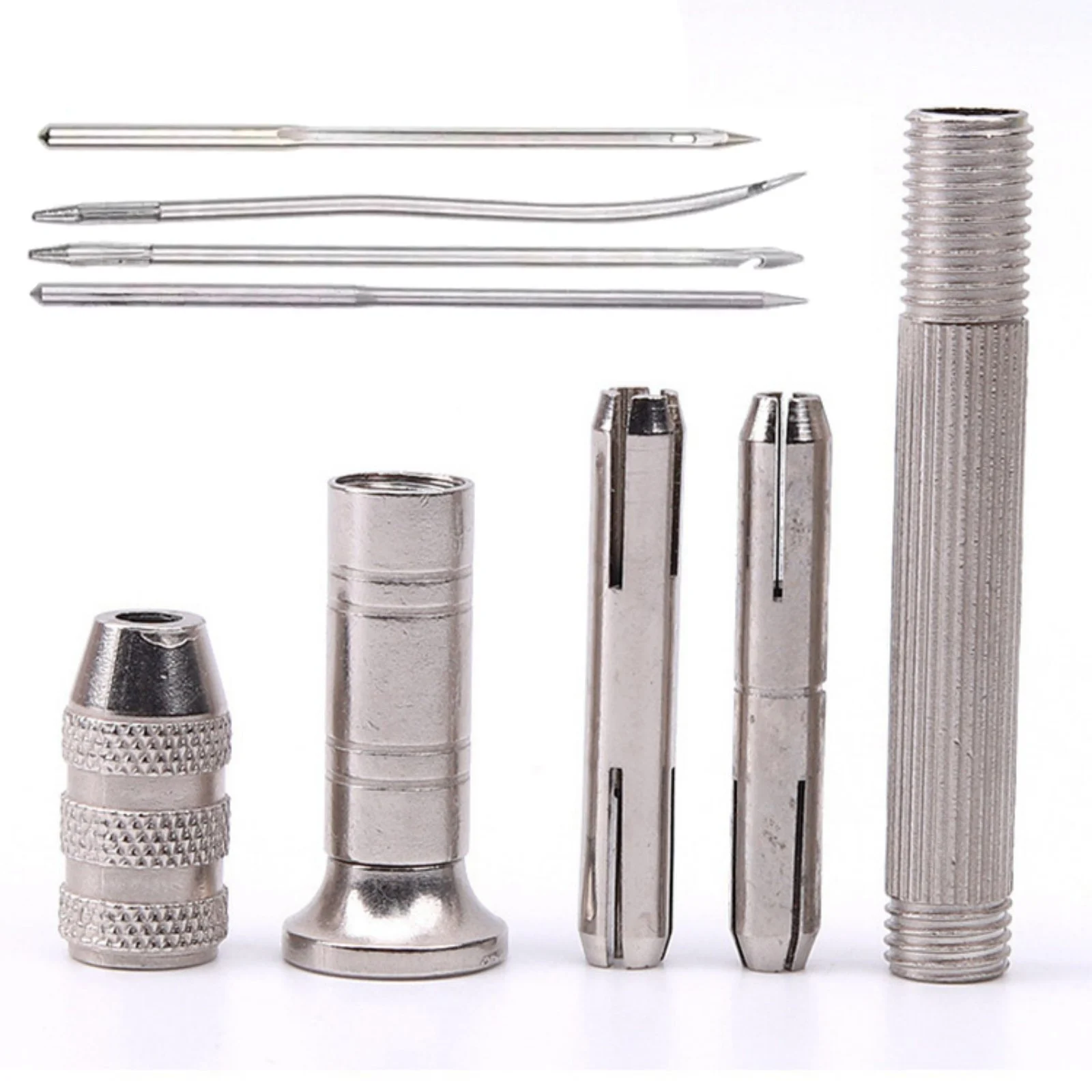 1 Set Leather Sewing Awl Set Replaceable Shoes Repair Punch Stitching Needle