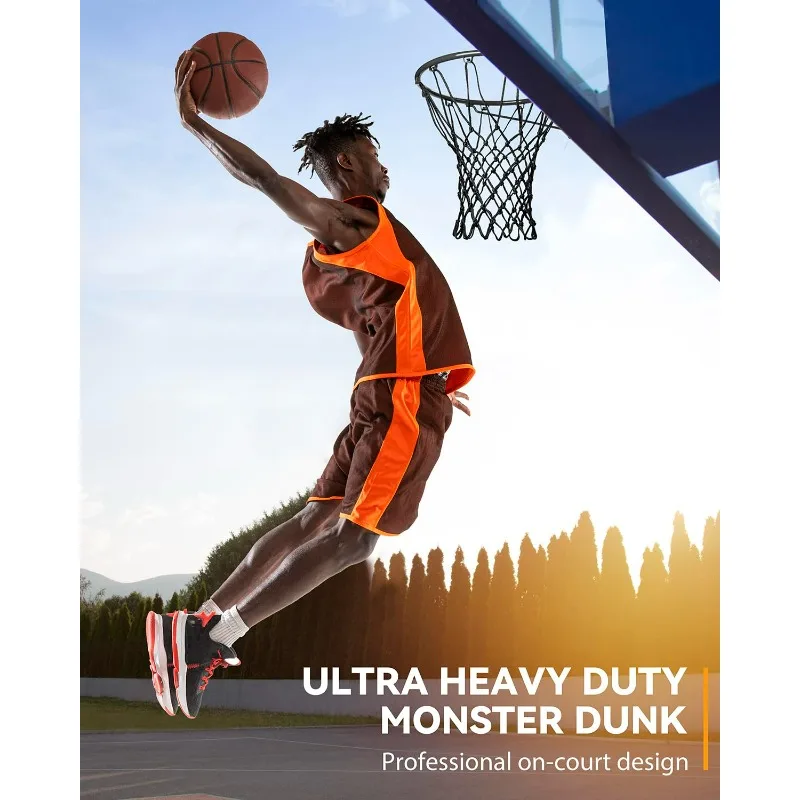 Red de Baloncesto de Repuesto Resistente, Calidad Profesional para Cancha, Compatible con Aros Estándar para Interiores y Exteriores, Anti-impactos para Todo Clima