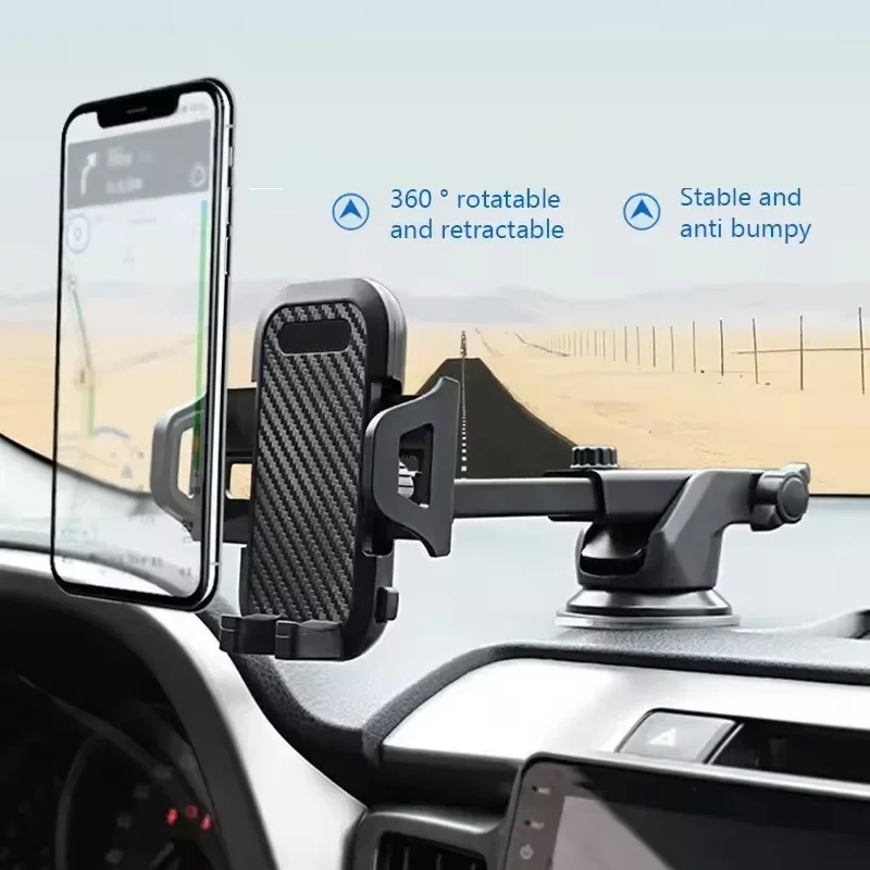 ZLRLMHY 360 องศา Retractable หมุนผู้ถือโทรศัพท์ในรถยนต์,กระจกดูดถ้วยผู้ถือ, ใช้งานร่วมกับโทรศัพท์ส่วนใหญ่
