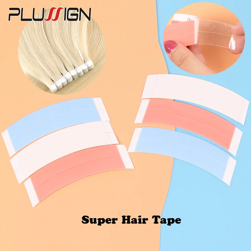 

Суперпрочная синяя Двусторонняя лента Plussign для наращивания волос, 12 шт.