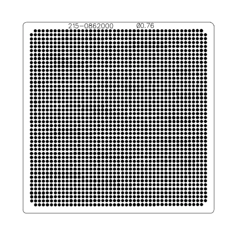 Direct Heating 80*80 90*90 215-0862000 215-0862046 BGA Stencil Template