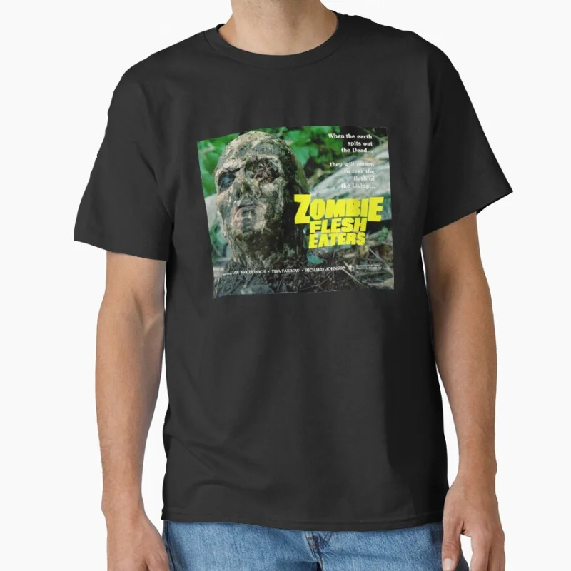 

Zombie Lucio Fulci Italian horror movies scary halloween gift T-shirt for fans Large size Tops S-6xl