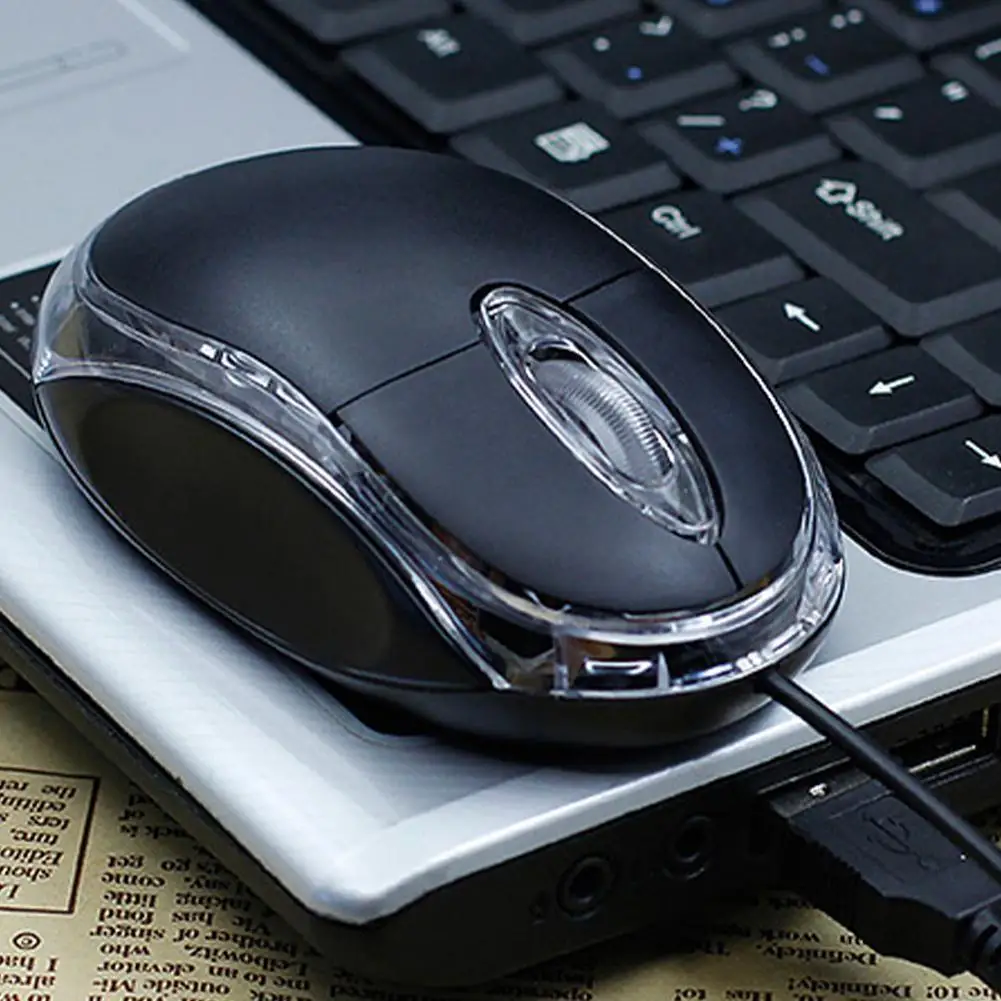 Wired Mouse Laptop Home Office Mouse Anti Slip Roller 3D 1000DPI Game Mouse Computer Accessories For PC Desktop