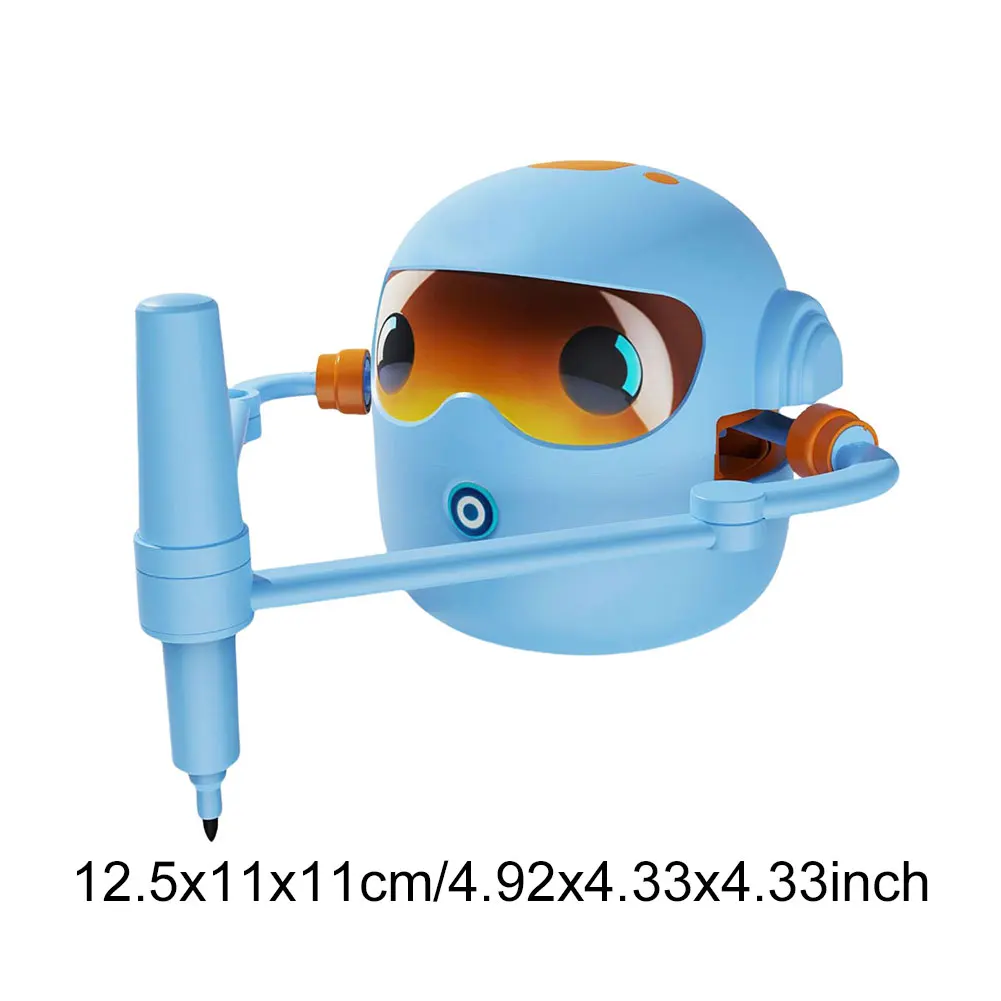 Kids Drawing Robot Early Educational Toys with 100 Cards Preschool Learning Activities Birthday Christmas Gifts for Boys Girls