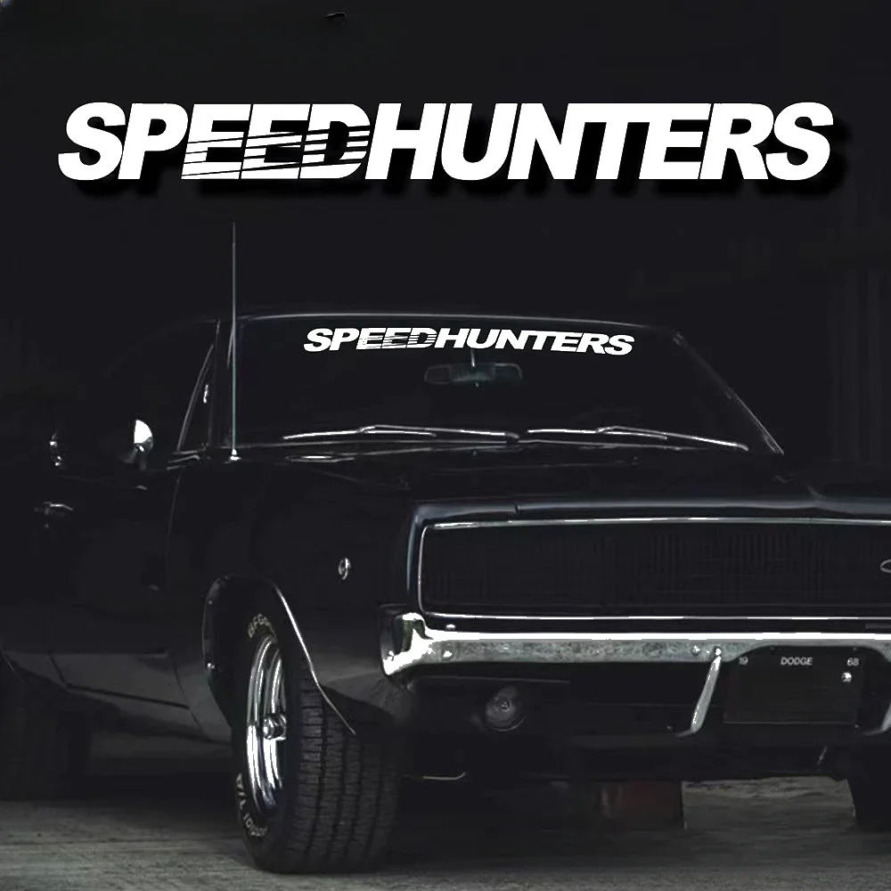 Verschiedene Farben Speed Hunters Englischer Buchstabe Auto-Windschutzscheiben-Aufkleber DIY Auto-Styling Wasserdicht Racing Body Truck Fensteraufkleber