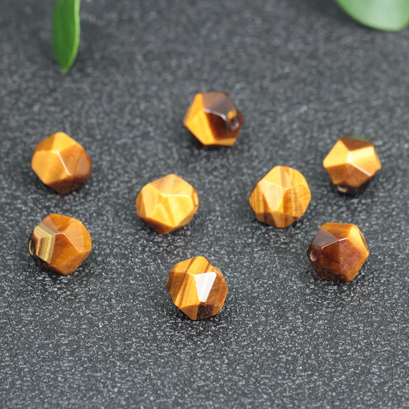 Yellow Tiger Eye Sliced Dried Beads