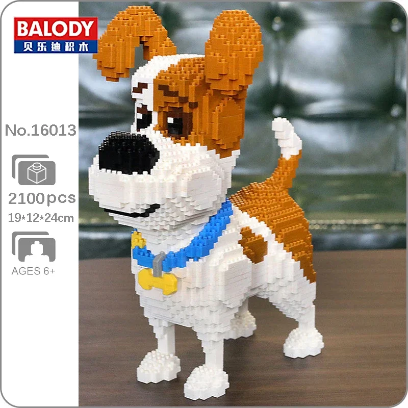 

Balody 16013 Animal World Jack Russell Terrier Dog Necklace Pet Doll Mini Diamond Blocks Bricks Building Toy For Children No Box