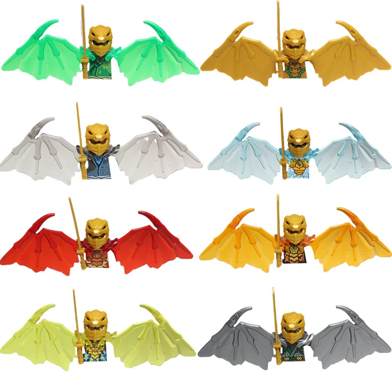 Ninja Figur Bausteine Nya Lloyd Lord Garmadon E Mr. Skull Wizard Moro Omega Chokun Anime Puppe Modell Ziegel Kind Spielzeug