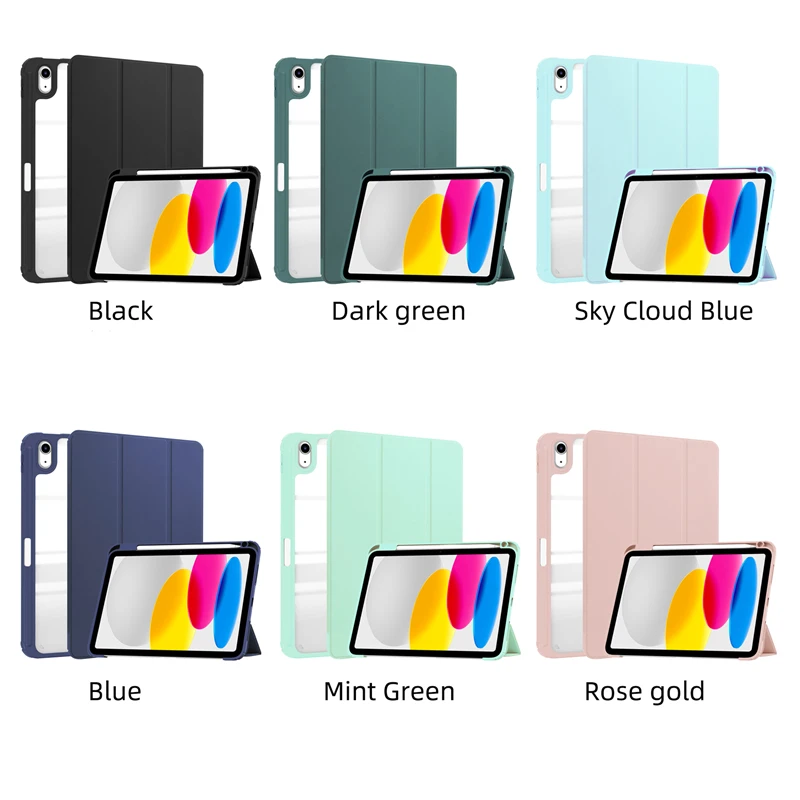 High Quality Leather Tablet Case for iPad Pro 12.9 Inches 2022 2020 2021 2018 Protective Back Case