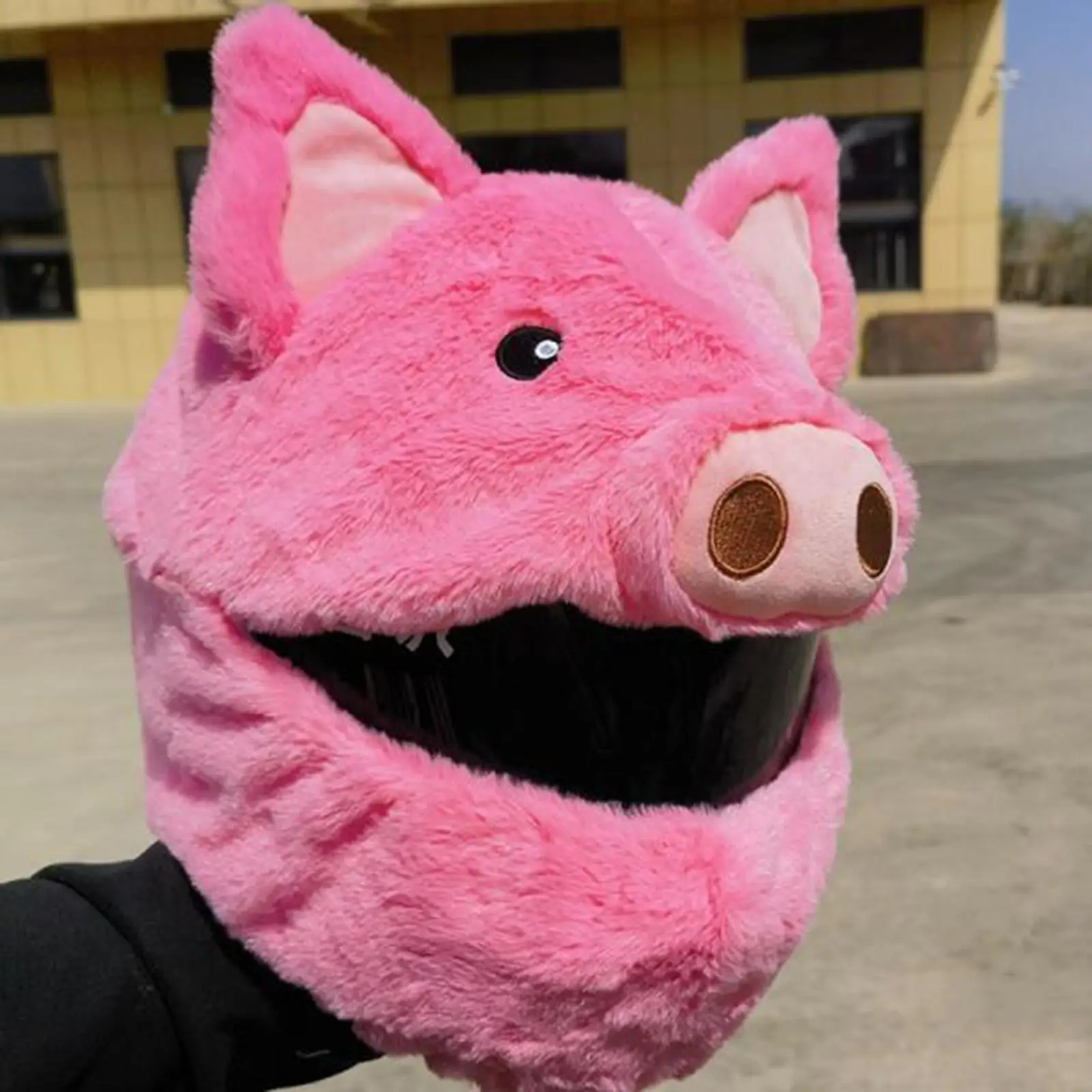 

Motorbike Helmet Cover Moto Gear Fun Rides and Gifts Plush Animal Helmet Covers for Racing Full Helmets Motorcycle Helmet